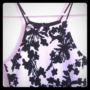Black and White Floral Dress